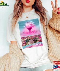 Barbenheimer Barbie The Destroyer Of Word Shirt Movie Oppenheimer Christopher Nolan Margot Robbie Unisex Classic Barbenheimer Barbie The Destroyer Of Word Shirt Movie Oppenheimer Christopher Nolan Margot Robbie Unisex Classic