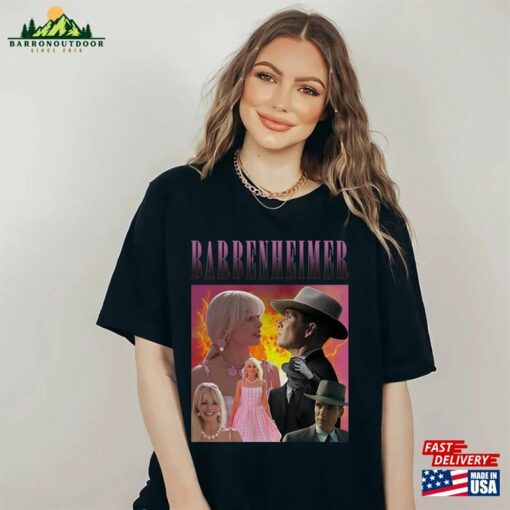 Barbenheimer Barbie The Destroyer Of Word Shirt Png Movie Oppenheimer Classic Unisex