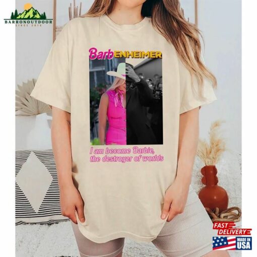 Barbenheimer Barbie X Oppenheimer T-Shirt Movie Shirt The Ultimate Double Feature Hoodie Classic