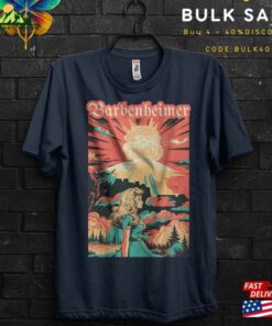 Barbenheimer Cartoon Landscape Tv Serie Movie 2023 Gift T Shirt For Woman Margot Robbie Ryan Gosling Destroyer Of Worlds Tee Classic Hoodie 4