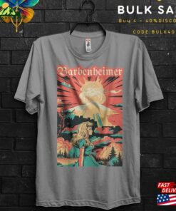 Barbenheimer Cartoon Landscape Tv Serie Movie 2023 Gift T Shirt For Woman Margot Robbie Ryan Gosling Destroyer Of Worlds Tee Unisex Hoodie 3