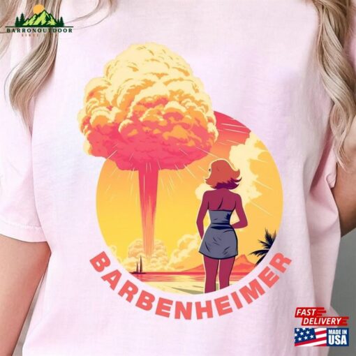 Barbenheimer Comfort Color Shirt Barbie Oppenheimer Moive Inspired Sweatshirt T-Shirt