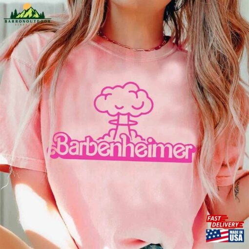 Barbenheimer Comfort Colors® Shirt Barbie Oppenheimer Tee Movie Inspired Hoodie Sweatshirt