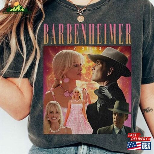 Barbenheimer Comfort Colors® Shirt Barbie Vs Oppenheimer Cillian Murphy Margot Robbie Hoodie Sweatshirt