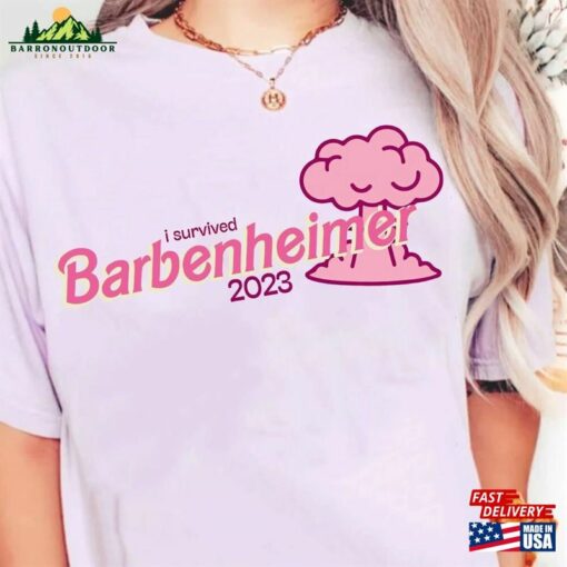 Barbenheimer Comfort Colors Shirt Barbie Movie 2023 Oppenheimer Hoodie T-Shirt