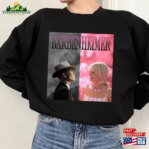 Barbenheimer Comfort Colors Shirt Barbie Oppenheimer The Ultimate Double Feature Hoodie Unisex