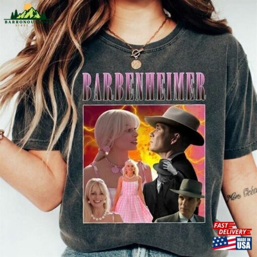 Barbenheimer Comfort Colors Shirt Cillian Murphy Margot Robbie Oppenheimer Movie 2023 Unisex Sweatshirt