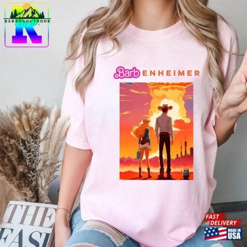 Barbenheimer Comfort Colors Shirt Graphic Design Barbie X Oppenheimer 2023 Sweatshirt Unisex