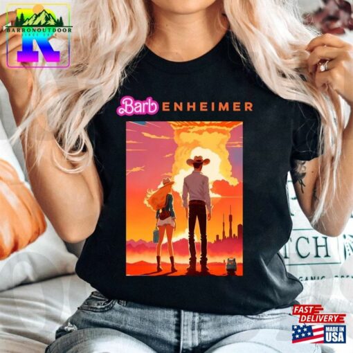 Barbenheimer Comfort Colors Shirt Graphic Design Barbie X Oppenheimer 2023 Sweatshirt Unisex