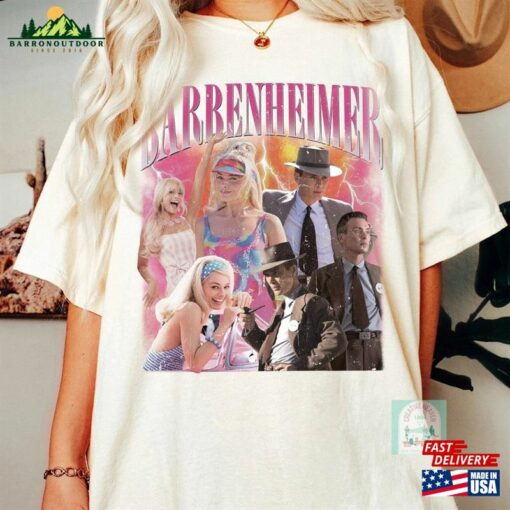 Barbenheimer Comfort Shirt Retro Movie Gift For Women And Man Unisex T-Shirt Classic Sweatshirt