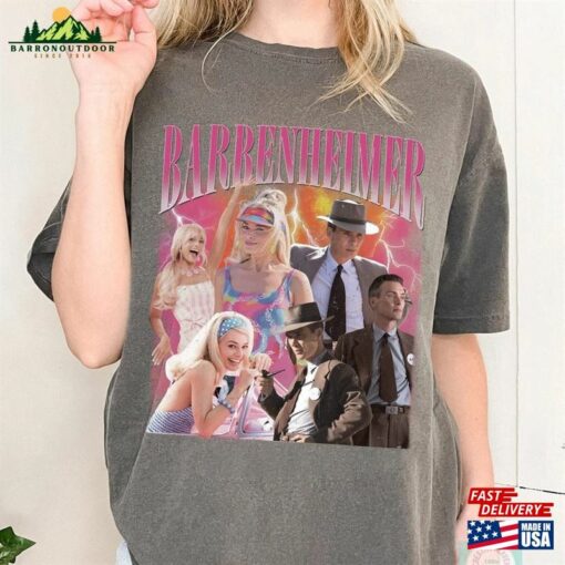 Barbenheimer Comfort Shirt Retro Movie Gift For Women And Man Unisex T-Shirt Classic Sweatshirt