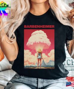 Barbenheimer Graphic Poster Shirt Barbie X Oppenheimer 2023 Comfort Color Hoodie Sweatshirt 4