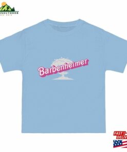 Barbenheimer In Pink Barbie Font Unisex Beefy T Short Classic Hoodie