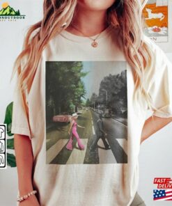 Barbenheimer Movie Shirt The Abbey Road Ultimate Double Feature T-Shirt Classic