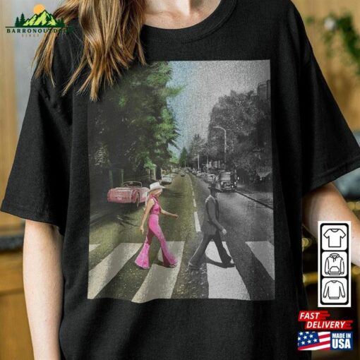 Barbenheimer Movie Shirt The Abbey Road Ultimate Double Feature T-Shirt Classic