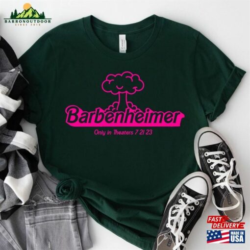 Barbenheimer Only In Theaters 7 21 23 Shirt Movie Trending 2023 T-Shirt Hoodie