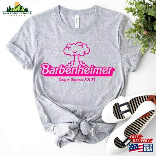 Barbenheimer Only In Theaters 7 21 23 Shirt Movie Trending 2023 T-Shirt Hoodie