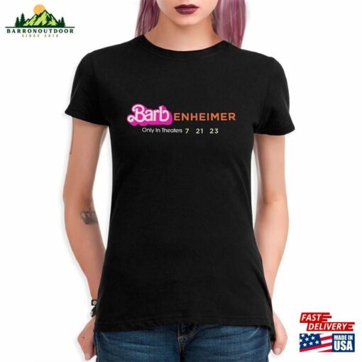 Barbenheimer Only In Theaters T-Shirt Oppenheimer Shirt Men Classic