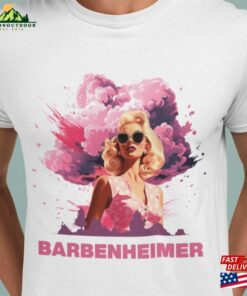 Barbenheimer Pink Bomb Unisex Jersey Short Sleeve Tee Shirt Sweatshirt Hoodie