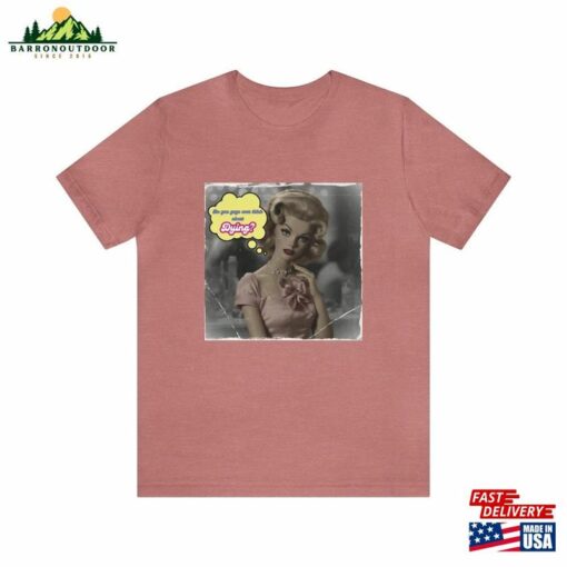 Barbenheimer Pondering Elegance Vintage Barbie Inspired Tee Jersey Short Sleeve T-Shirt Hoodie