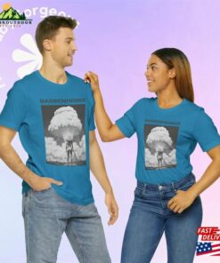 Barbenheimer Poster Comic Graphic Black White Bomb Soft Unisex Jersey Short Sleeve Tee Shirt Classic 2 Barbenheimer Poster Comic Graphic Black White Bomb Soft Unisex Jersey Short Sleeve Tee Shirt Classic 3