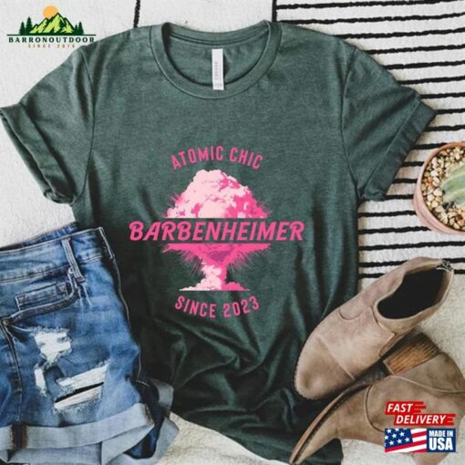 Barbenheimer Shirt Barbie Oppenheimer Tee Funny T-Shirt Movie Inspired 2023 Classic Hoodie