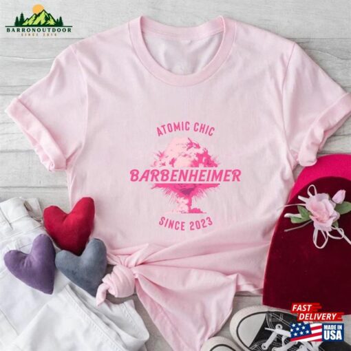 Barbenheimer Shirt Barbie Oppenheimer Tee Funny T-Shirt Movie Inspired 2023 Classic Hoodie