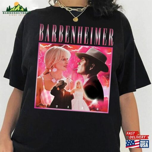 Barbenheimer Shirt Barbie Oppenheimer Tee Movie Inspired Unisex Hoodie