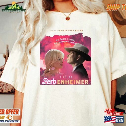 Barbenheimer Shirt Barbie Vs Oppenheimer Cillian Murphy Margot Robbie Fan Classic Unisex