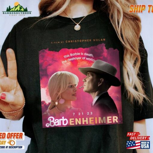 Barbenheimer Shirt Barbie Vs Oppenheimer Cillian Murphy Margot Robbie Fan Classic Unisex