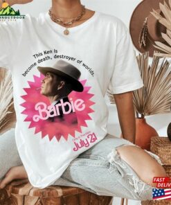 Barbenheimer Shirt Barbie Vs Oppenheimer Cillian Murphy Margot Robbie Fan T Shirt Unisex 3