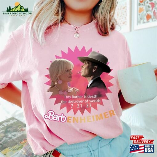 Barbenheimer Shirt Barbie Vs Oppenheimer Cillian Murphy Margot Robbie Fan Unisex Sweatshirt