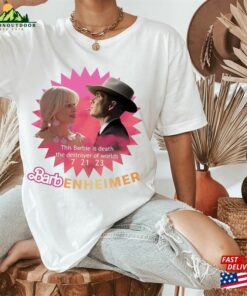 Barbenheimer Shirt Barbie Vs Oppenheimer Cillian Murphy Margot Robbie Fan Unisex Sweatshirt