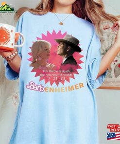 Barbenheimer Shirt Barbie Vs Oppenheimer Cillian Murphy Margot Robbie Fan Unisex Sweatshirt 2 Barbenheimer Shirt Barbie Vs Oppenheimer Cillian Murphy Margot Robbie Fan Unisex Sweatshirt 3