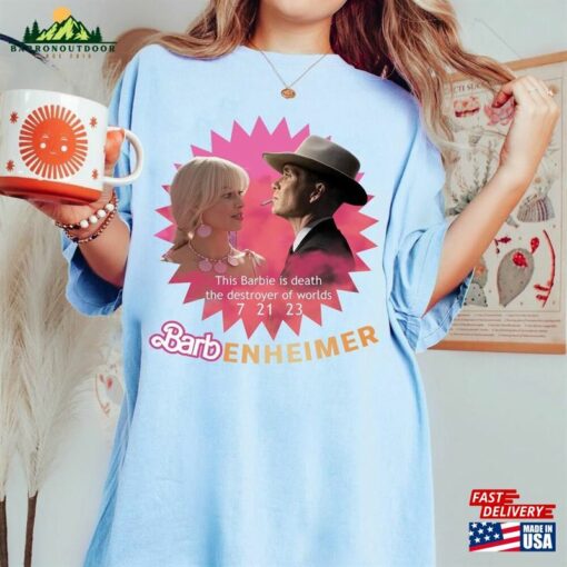 Barbenheimer Shirt Barbie Vs Oppenheimer Cillian Murphy Margot Robbie Fan Unisex Sweatshirt