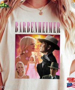 Barbenheimer Shirt Barbie Vs Oppenheimer Tee Cillian Murphy Margot Robbie Unisex Sweatshirt