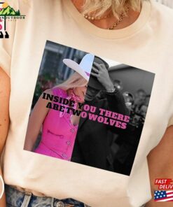 Barbenheimer Shirt Inside You There Are Two Wolves Meme T-Shirt Unisex Hoodie 1 Barbenheimer Shirt Inside You There Are Two Wolves Meme T Shirt Unisex Hoodie 2
