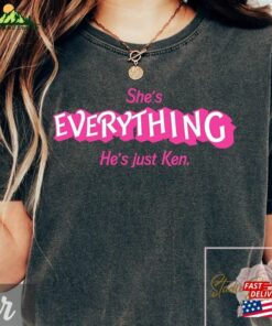 Barbenheimer Shirt She’s Everything He Unisex T-Shirt Barbenheimer Shirt She’s Everything He Unisex T-Shirt