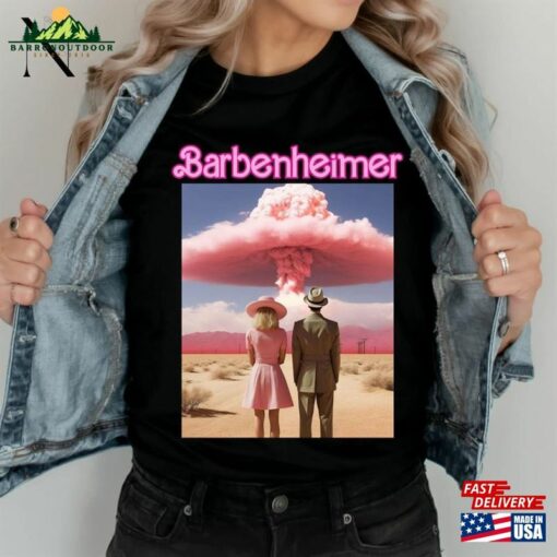 Barbenheimer Shirt The Destroyer Of World Tee Pink Hoodie T-Shirt