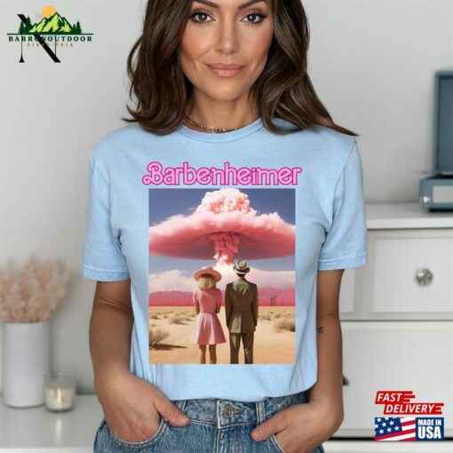 Barbenheimer Shirt The Destroyer Of World Tee Pink Hoodie T-Shirt