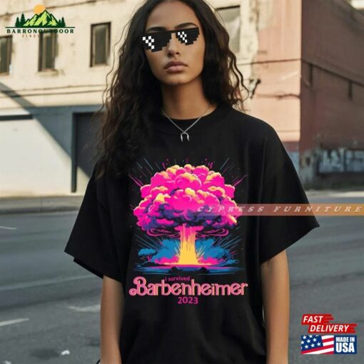 Barbenheimer Shirt The Destroyer Of World Tee Pink T-Shirt Sweatshirt