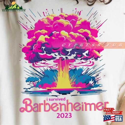 Barbenheimer Shirt The Destroyer Of World Tee Pink T-Shirt Sweatshirt