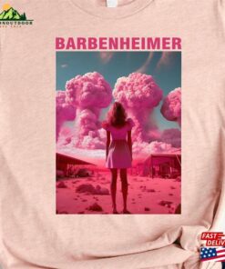 Barbenheimer Shirt The Destroyer Of World Tee Pink T-Shirt Unisex Hoodie