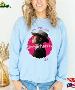 Barbenheimer Sweatshirt Barbie X Oppenheimer Hoodie Double Feature T-Shirt 2 Barbenheimer Sweatshirt Barbie X Oppenheimer Hoodie Double Feature T Shirt 3