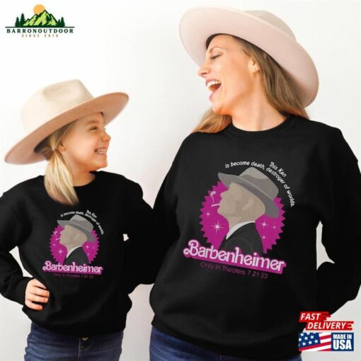 Barbenheimer Sweatshirt Barbie X Oppenheimer Hoodie Funny Classic