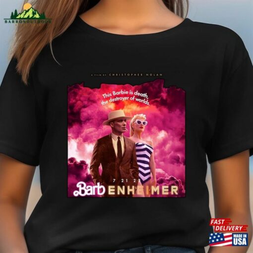 Barbenheimer T-Shirt 2023 Movie Gift For Women And Man Unisex Hoodie