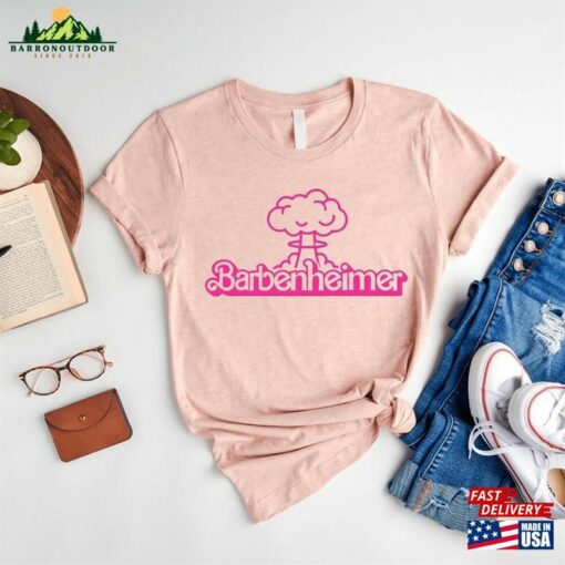 Barbenheimer T-Shirt Barbie Movie Hoodie Pink Shirt Classic Sweatshirt