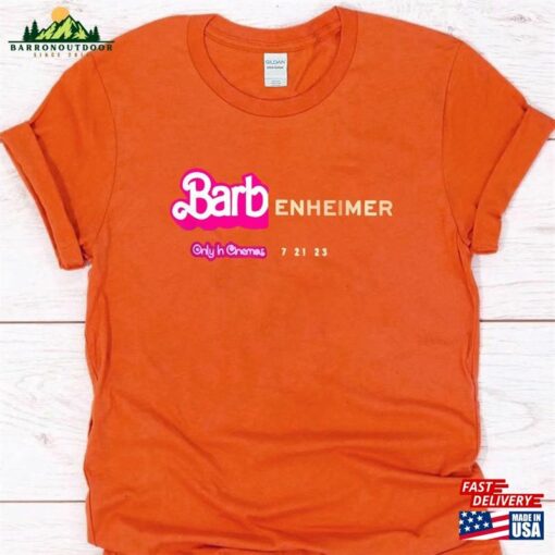 Barbenheimer T-Shirt Barbie Movie Inspired Shirt Oppenheimer Hoodie Sweatshirt