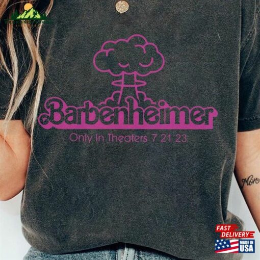 Barbenheimer T-Shirt Barbie Oppenheimer Tee Movie Inspired Shirt Hoodie Classic