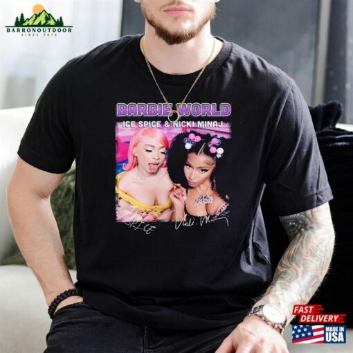 Barbenheimer T-Shirt Barbie Oppenheimer Tee World Nicki Minaj Ice Spice Gift For Fan Hoodie